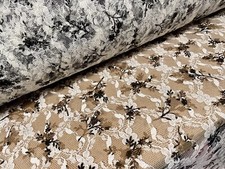 Printed Lace Dress Fabric, Per