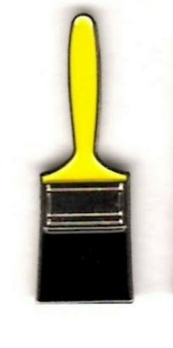 Paint brush pin badge painter - paint,