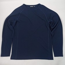 Rohan Gridlock Mens Waffle Knit Crew Neck Jumper Pullover - Blue - Size Medium