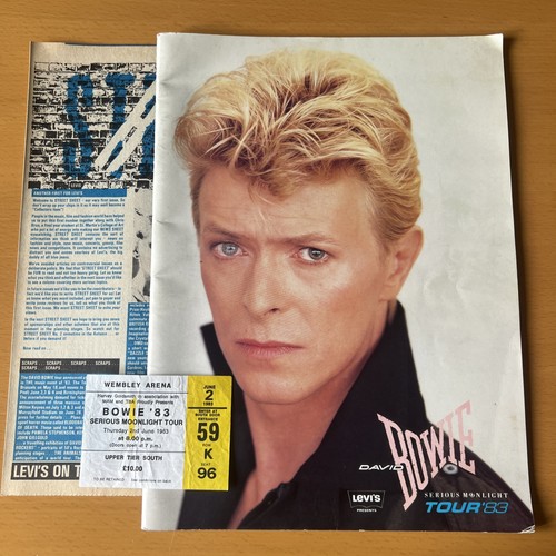David bowie tour programme - david,