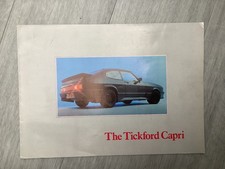 Tickford Ford Capri 2.8i Turbo 1983-84 UK Market Foldout Sales Brochure