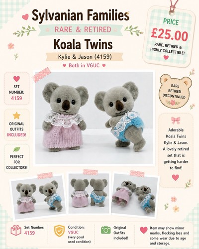 Sylvanian families koala twins - sylvanian,
