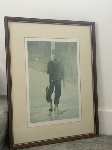 Vintage large framed - framed, signed