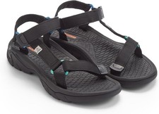 Passenger Monterey Roam Sandals Mens Black Straps Hook & Loop Casual Regular Fit