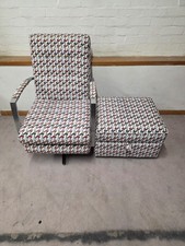 Alstons upholstery Exeter Swivel chair with ottoman footstool CS G27