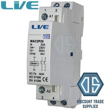 20 Amp 2 Pole Contactor AC 4kW