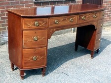 George III antique sideboard dresser country house mahogany floral marquetry