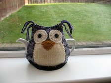 Hand Knit Owl Tea Cosy