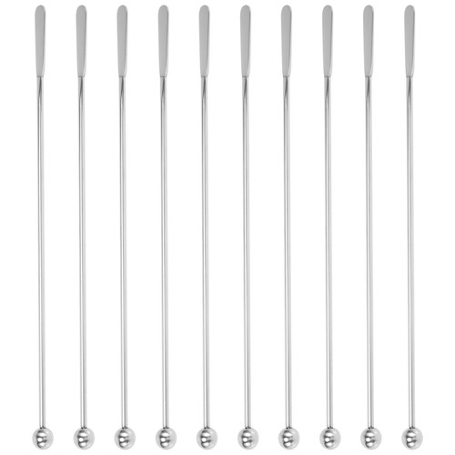 10pcs swizzle sticks metal - 10pcs,
