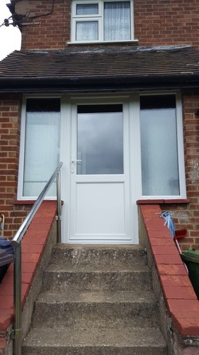 White upvc doors - white,