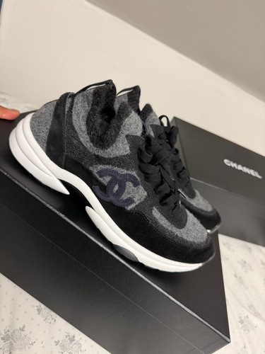 Chanel sock trainers lace - chanel,