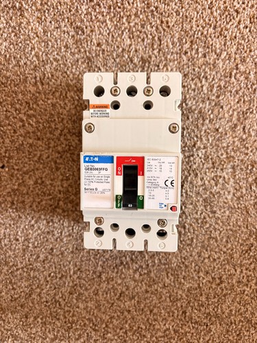 Eaton amp phase 63a mccb - 63a,