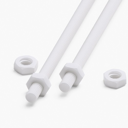 White ptfe 500 mm - white,