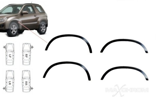 Wheel arch wing trims black - wheel,