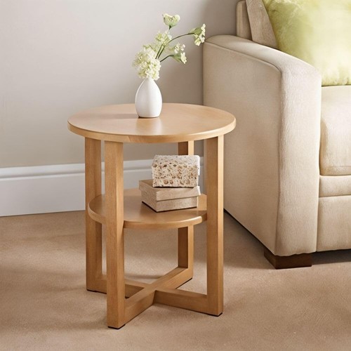New round side table lamp - new,