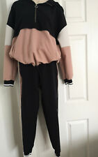 WOMEN'S TRACKSUIT SET JOGGERS AND HOODY ZIP UP TOP ZARA SIZE XS