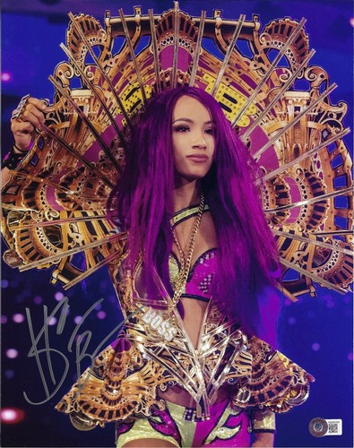 Sasha banks 11x14 signed photo - sasha,
