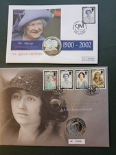 Two Queen Mother Coin Covers