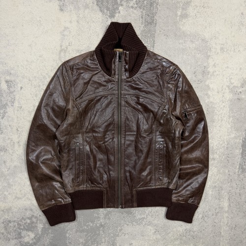 Oakwood brown leather bomber - brown,