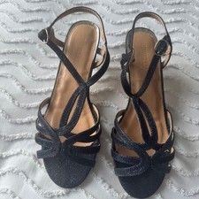 LADIES SHOES - Navy glitter