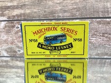 Matchbox Moko No.58 ~ B.E.A Coach - Original Empty Box ~ VGC