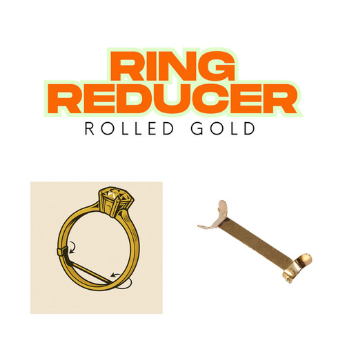 Rolled gold ring clip - gold, reducer