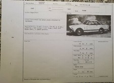 SUNBEAM TIGER  MK2 SPEC SHEET