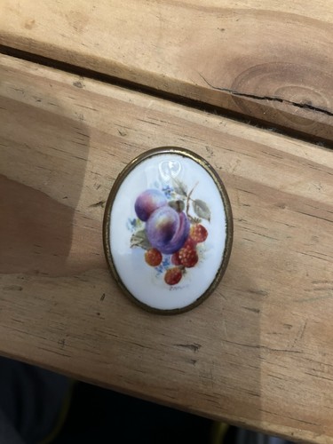 Royal worcester broach - royal,
