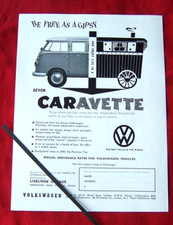 VW VOLKSWAGEN DEVON CAMPERVAN 1961 ORIGINAL VINTAGE ADVERT