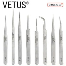 Original VETUS Eyelash Extension Tweezers Straight Fine Point Swiss Quality - UK