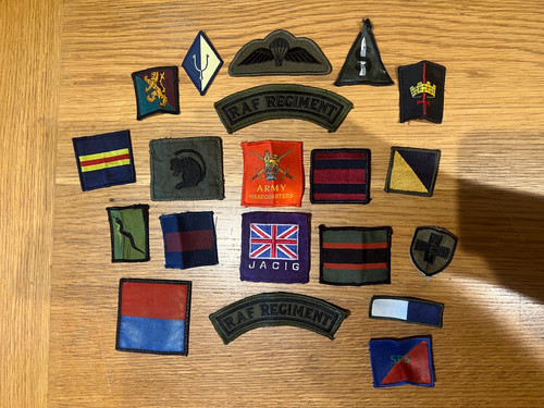 Various military cloth badges - military,