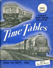 Great Northern Railway Ireland Public Timetable book 7th September 1953 with map