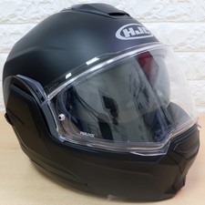 HJC i100 Flip-Up Motorcycle Motorbike Helmet - Matt Black - M : 57 - 58