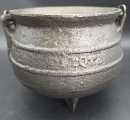 Antique cast iron kettle small - iron,