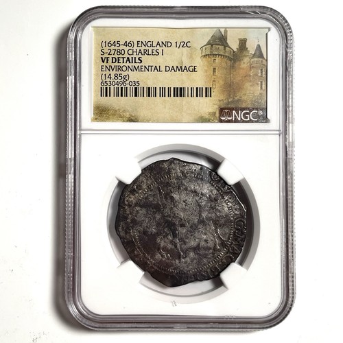 1645 half crown - crown, england