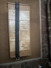 Western Leather Rear Cinch Strap Black