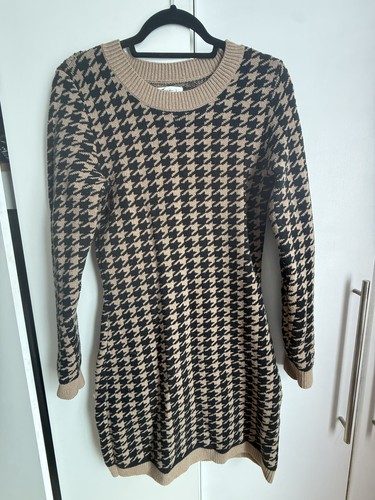 Hollister houndstooth sweater - houndstooth,