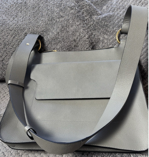 Grey leather ladies - grey,