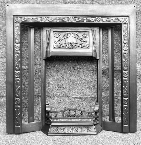 Cast iron fireplace fire - iron,