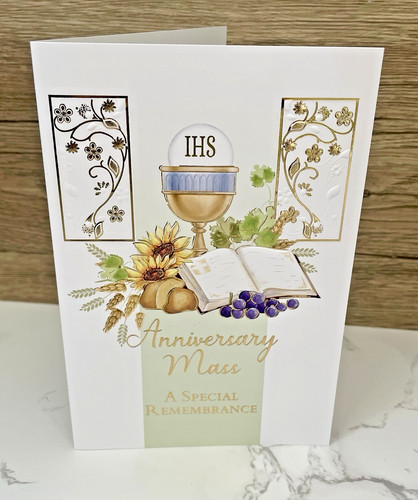 Anniversary mass card - mass, special