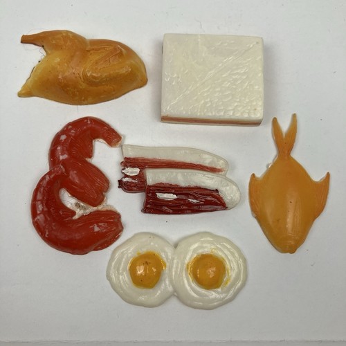 Vtg plastic doll house food - plastic,