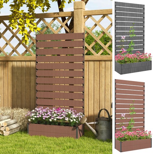 Garden planter with trellis - planter,