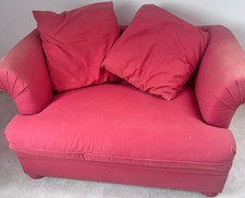 red sofa bed 2 seater gently used single spring mattress sealy hickory springs