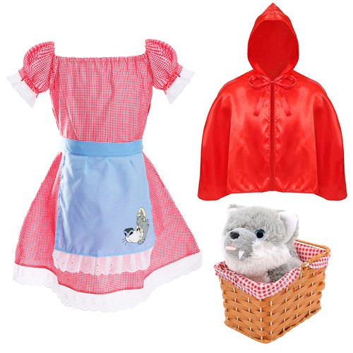 Book week girls little - book, red