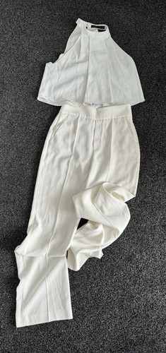 White zara trouser coord - trouser,