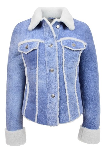 Womens real sheepskin - real, trucker