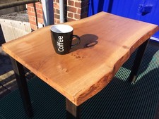 solid oak coffee