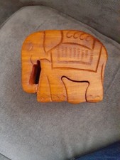 Wooden Elephant Ornament