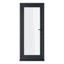 Bespoke PVC Single Door Clear