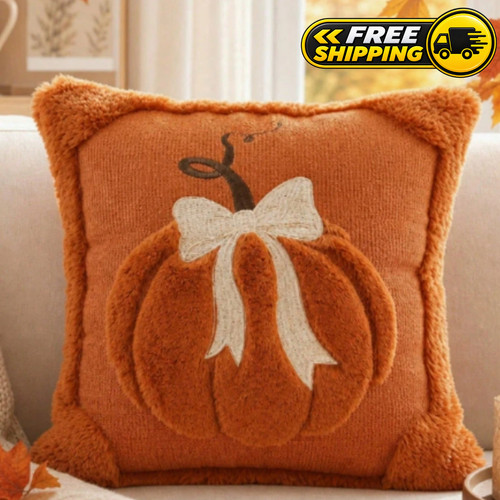 Halloween pumpkin cushion - halloween,
